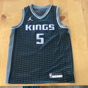 Youth M jordan brand Fox jersey Sacramento Kings